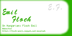 emil floch business card